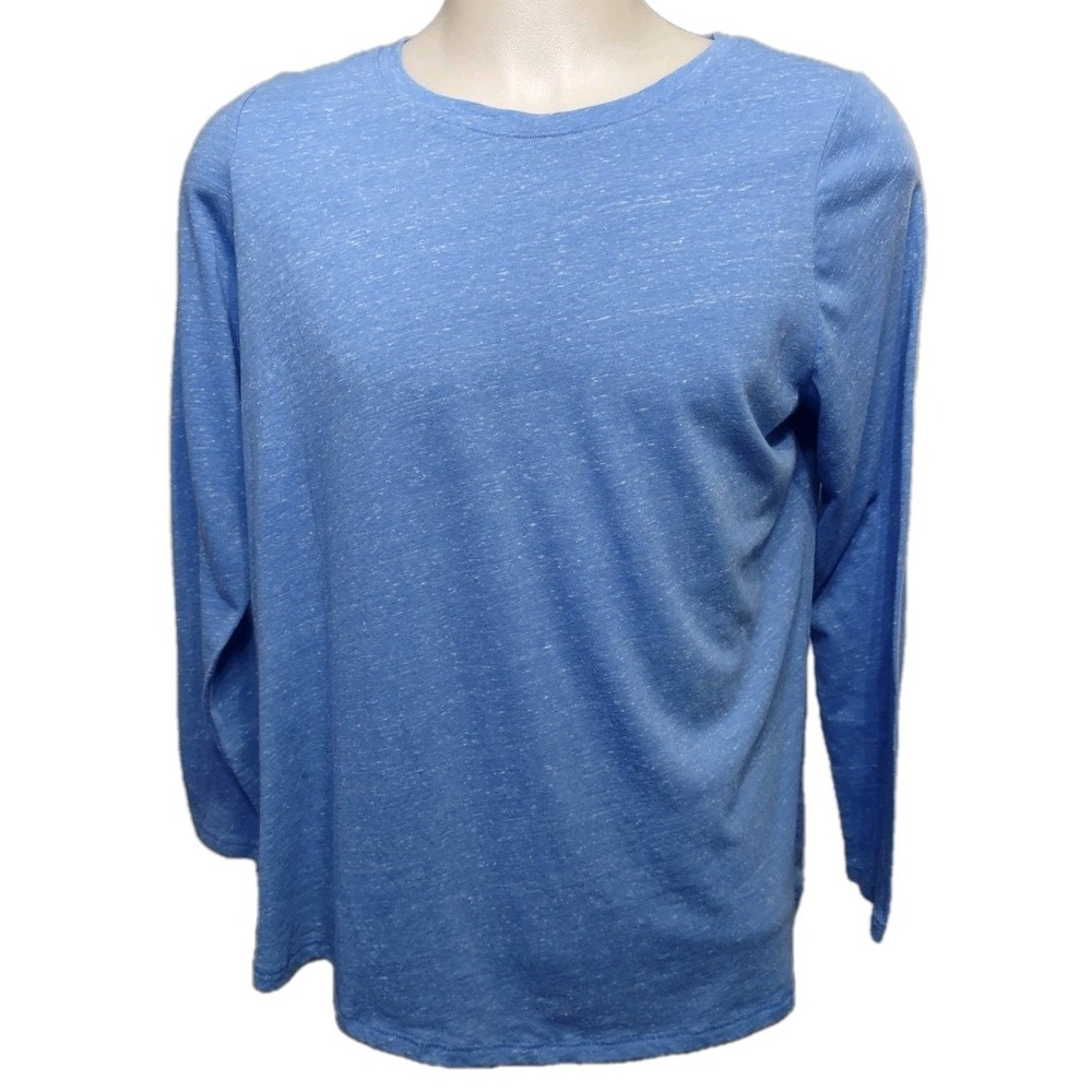 Sonoma Top Womens Size OX Long Sleeve Lightweight Casual Shirt Blue Everyday Tee